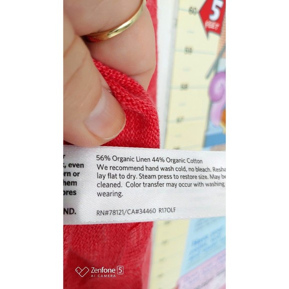 Eileen Fisher Organic cotton organic linen Small pink sweater - Picture 4 of 10